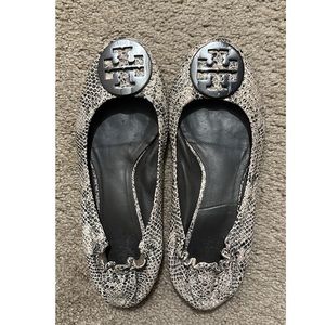 Tory Burch Snakeskin Flats